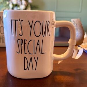 Rae Dunn White Mug - It's Your Special Day